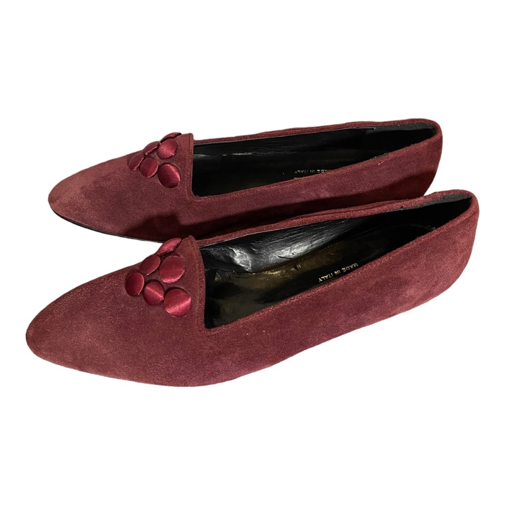 Nuovo Nicar Creazioni Suede Shoes NEW Size 8B flats loafers - Picture 6 of 10